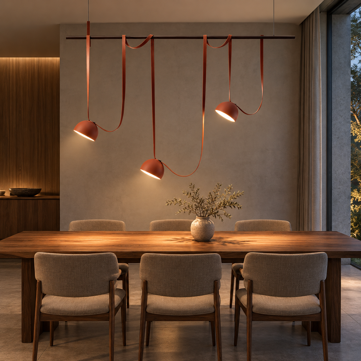 KOYAMA EHIME Belt-Suspended Pendant Light