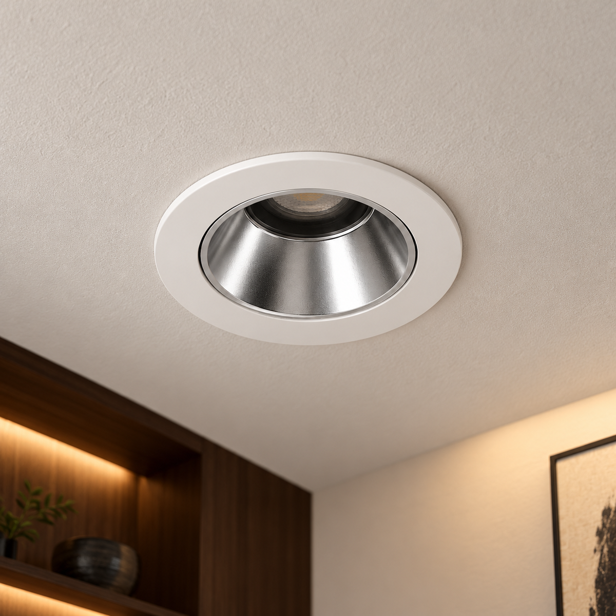 KOYAMA SHIMOKITA recessed LED light - installed front-face close-up