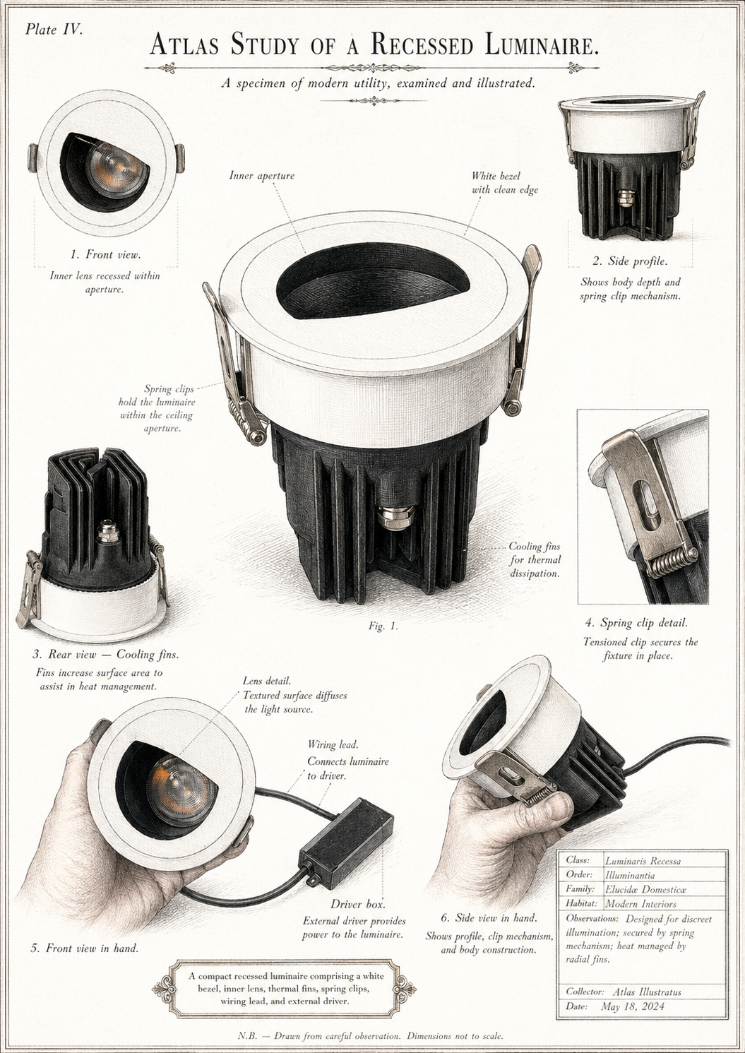 10W Anti glare mirror front light