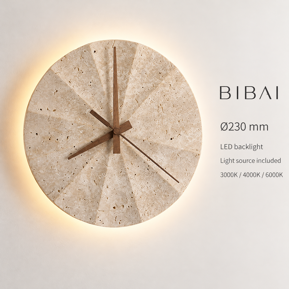 KOYAMA BIBAI travertine wall light — detail