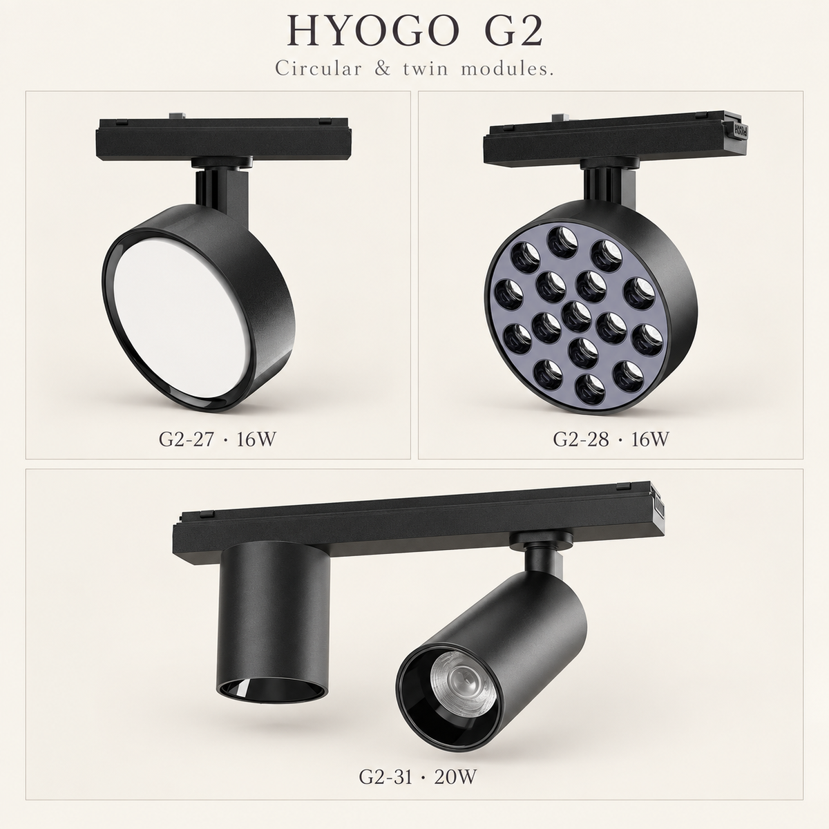 HYOGO G2 Magnetic track light Super slim