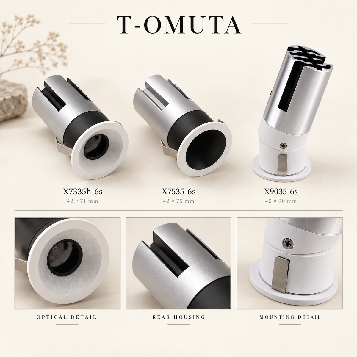 T-OMUTA Mini Recessed Spotlight