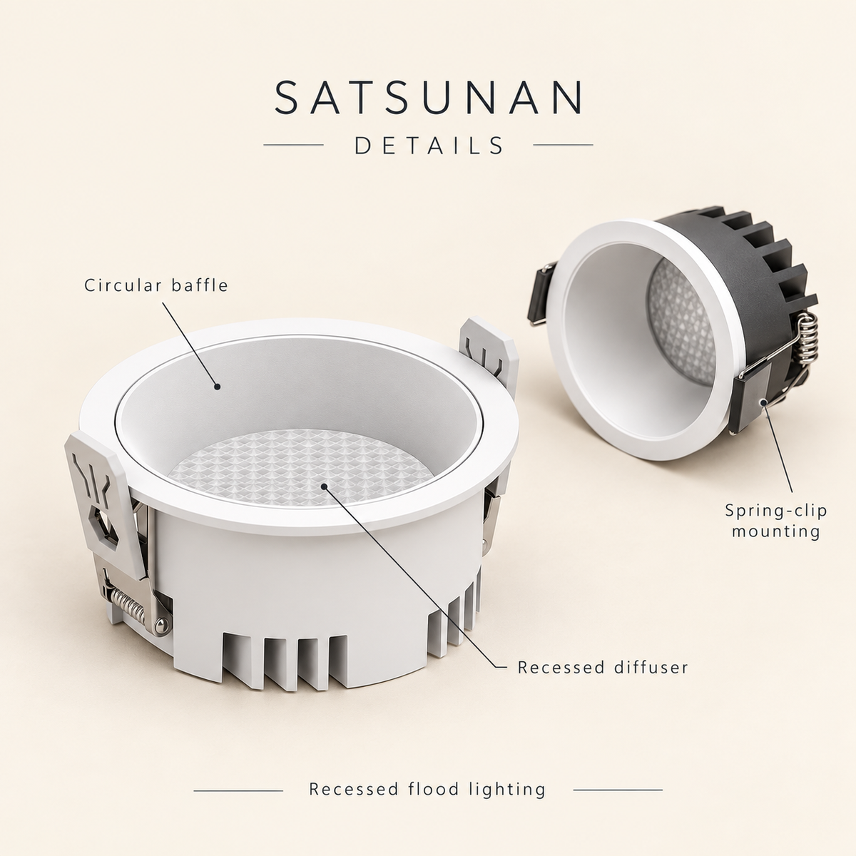 SATSUNAN Recessed Flood Downlight