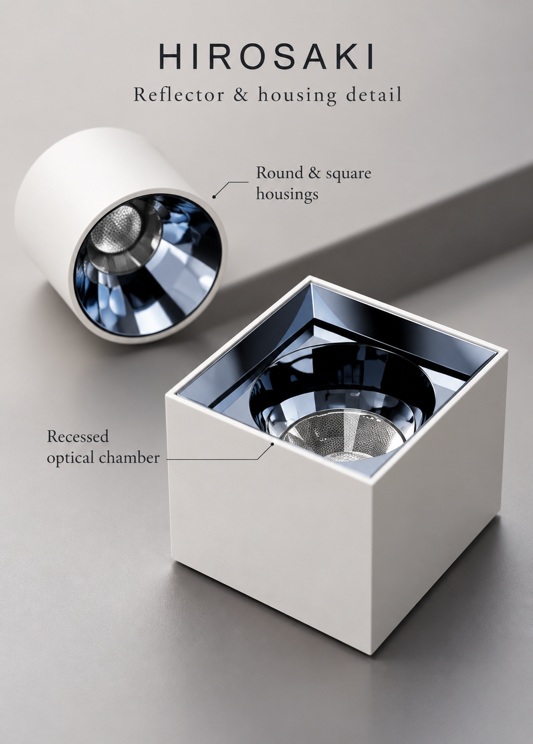 HIROSAKI Surface Downlight | Round & Square