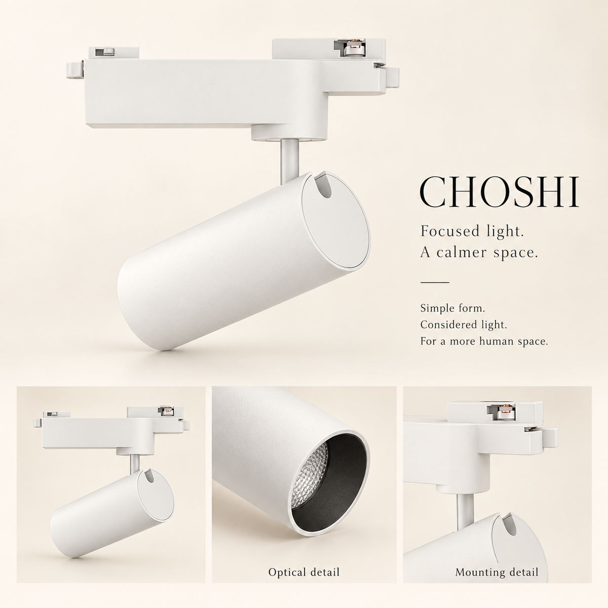 CHOSHI Spotlight | Track, Recessed & Surface