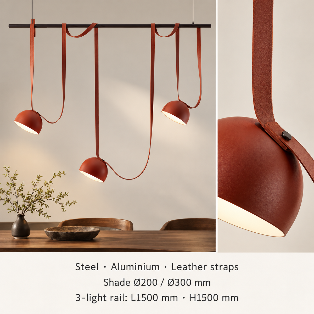 KOYAMA EHIME Belt-Suspended Pendant Light