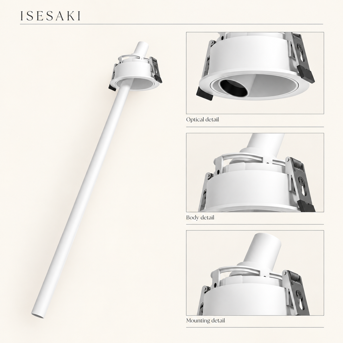 ISESAKI Recessed Tube Spotlight
