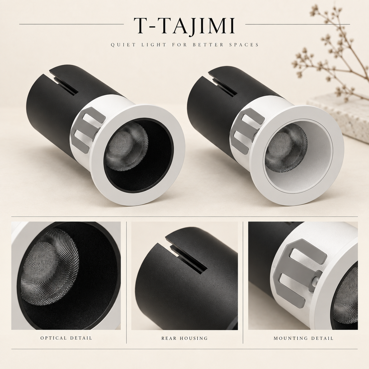 T-TAJIMI Recessed Spotlight