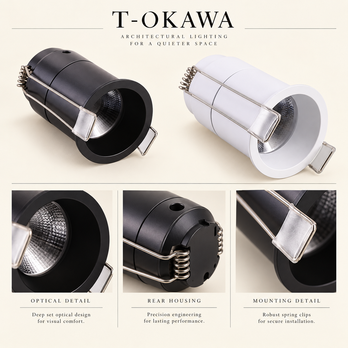 T-OKAWA Mini Recessed Spotlight