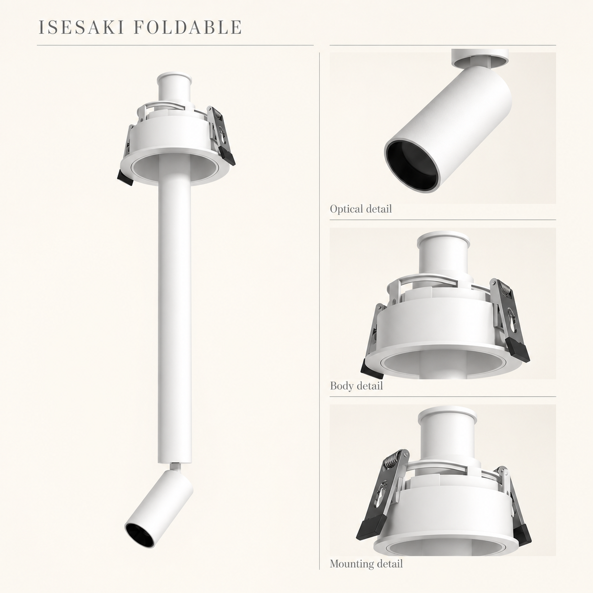 ISESAKI Foldable Recessed Spotlight