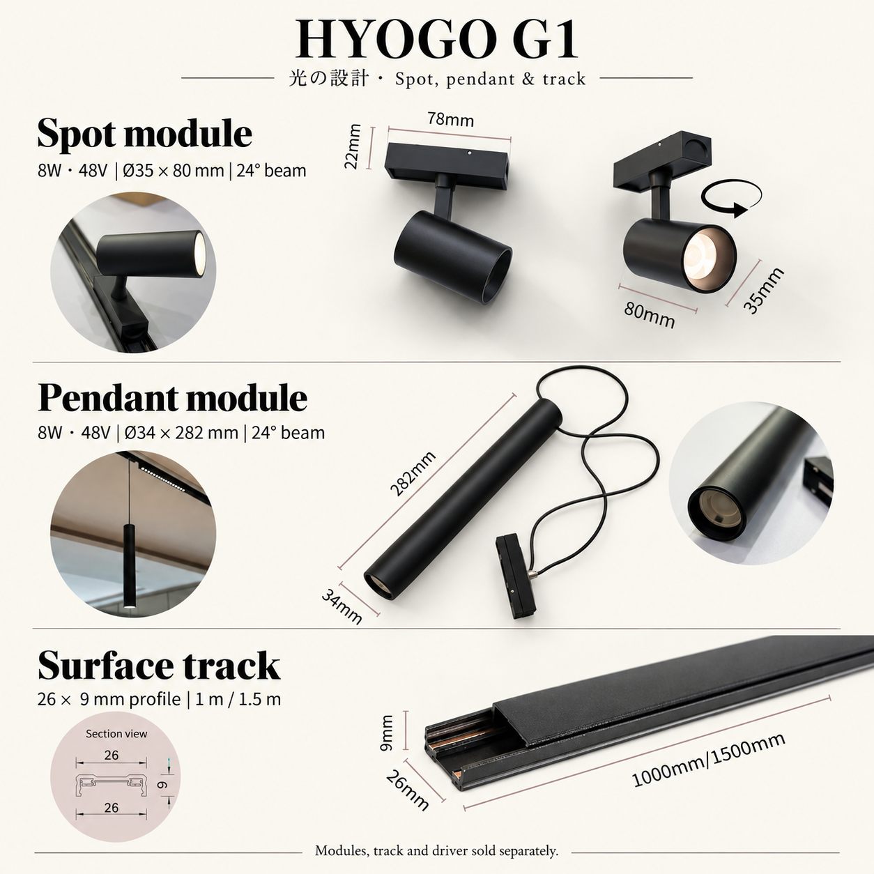 HYOGO G1 · Ultra Slim Magnetic Lighting
