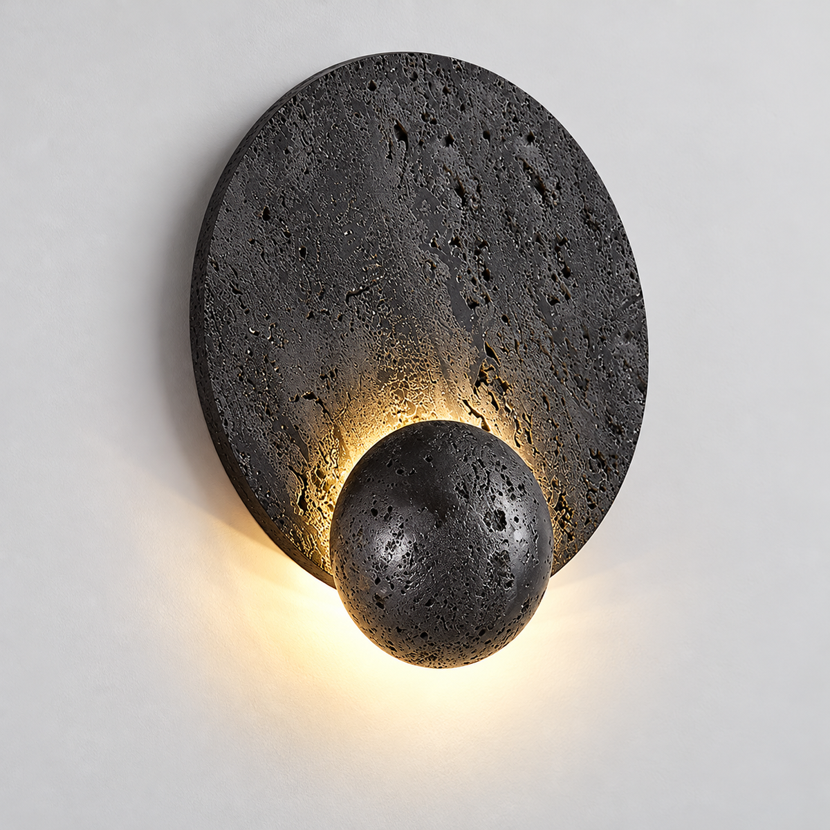 KOYAMA IWAMIZAWA travertine wall light — hero