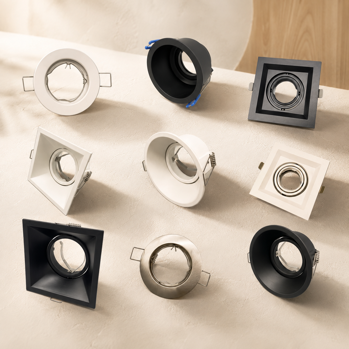 KOYAMA Recessed Spotlight Holder | MR16 / GU10 — styled product view