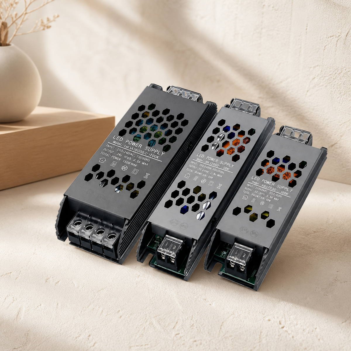 KOYAMA LED Strip Power Supply | 12V / 24V — styled product view