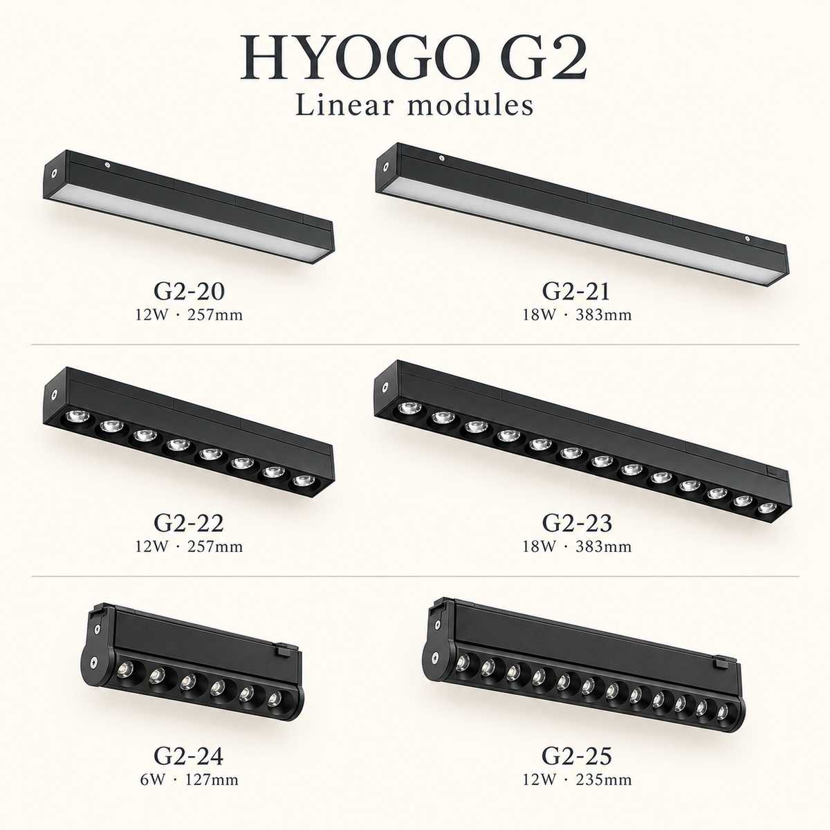 HYOGO G2 Magnetic track light Super slim