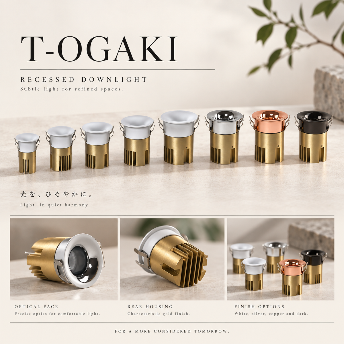 T-OGAKI Recessed Spotlight