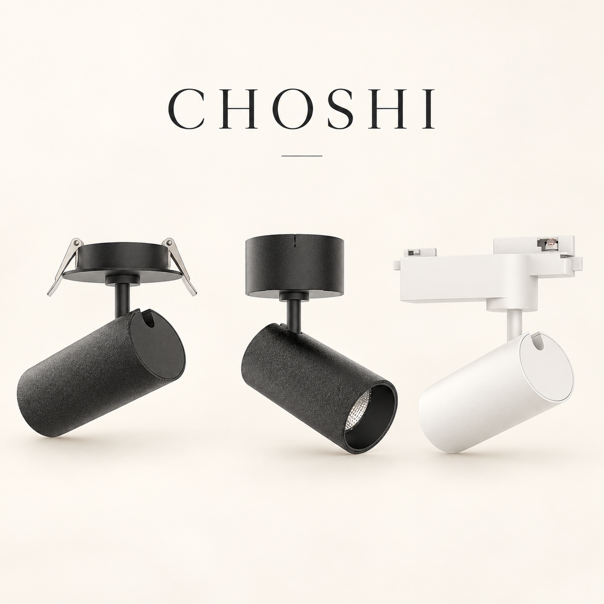 CHOSHI Spotlight | Track, Recessed & Surface