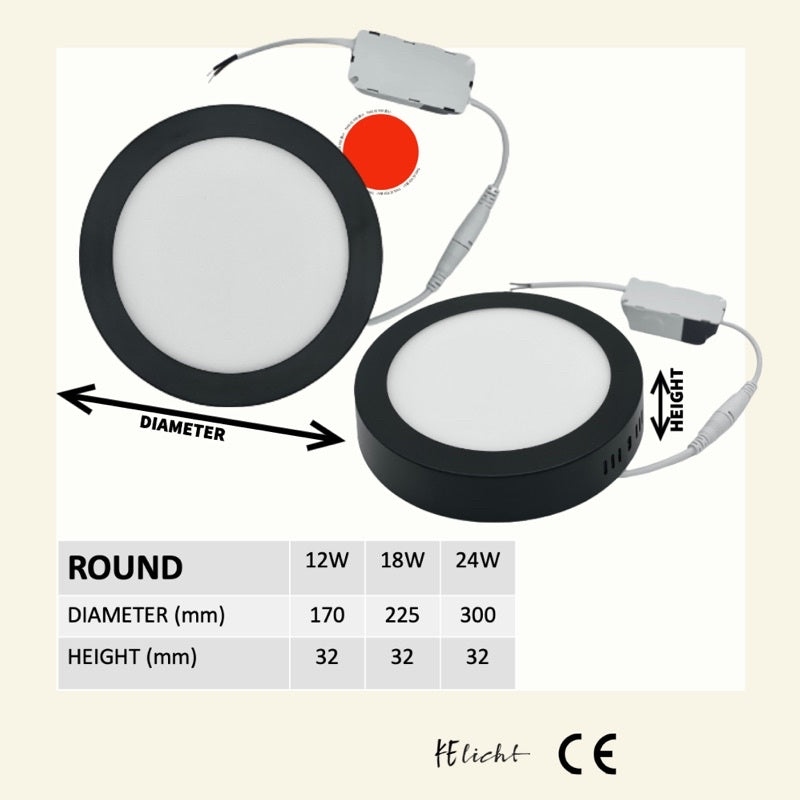 KOYAMA Surface LED Downlight | Round & Square — product detail