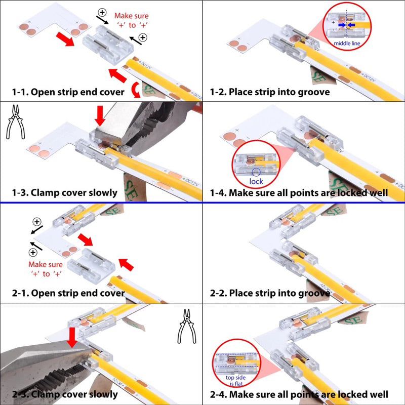 KOYAMA LED Strip Connectors | 5mm / 8mm / 10mm — product detail