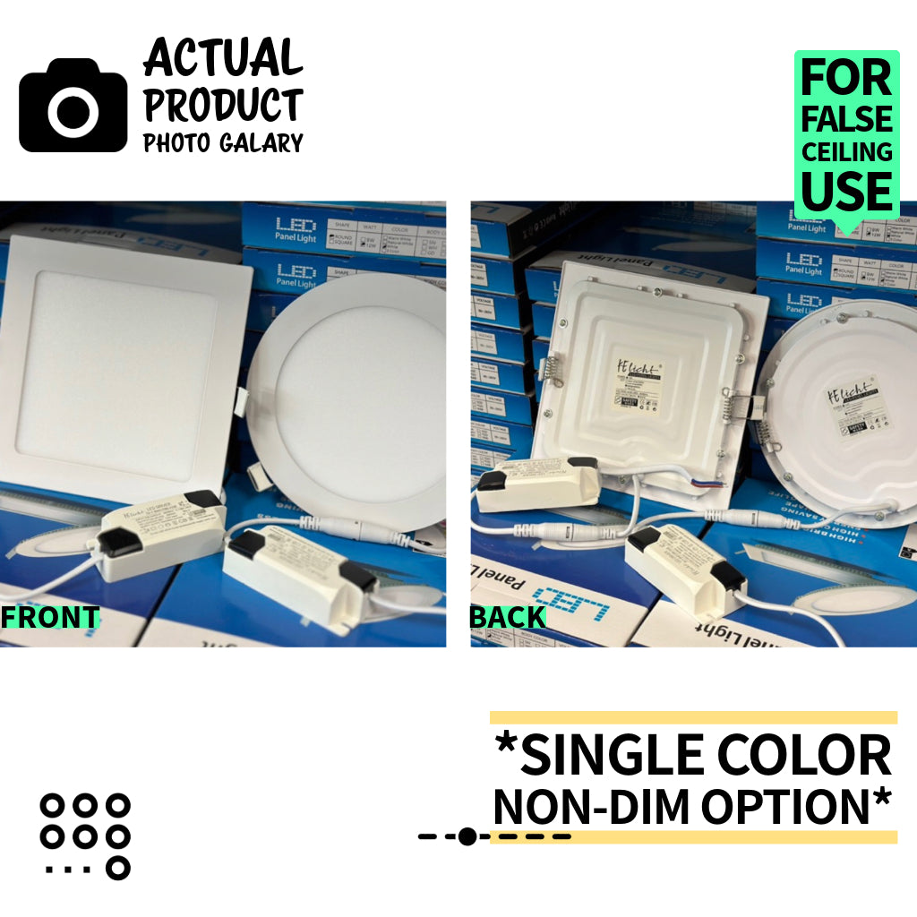 KE LICHT Slim LED Panel Downlight | Round & Square — product detail