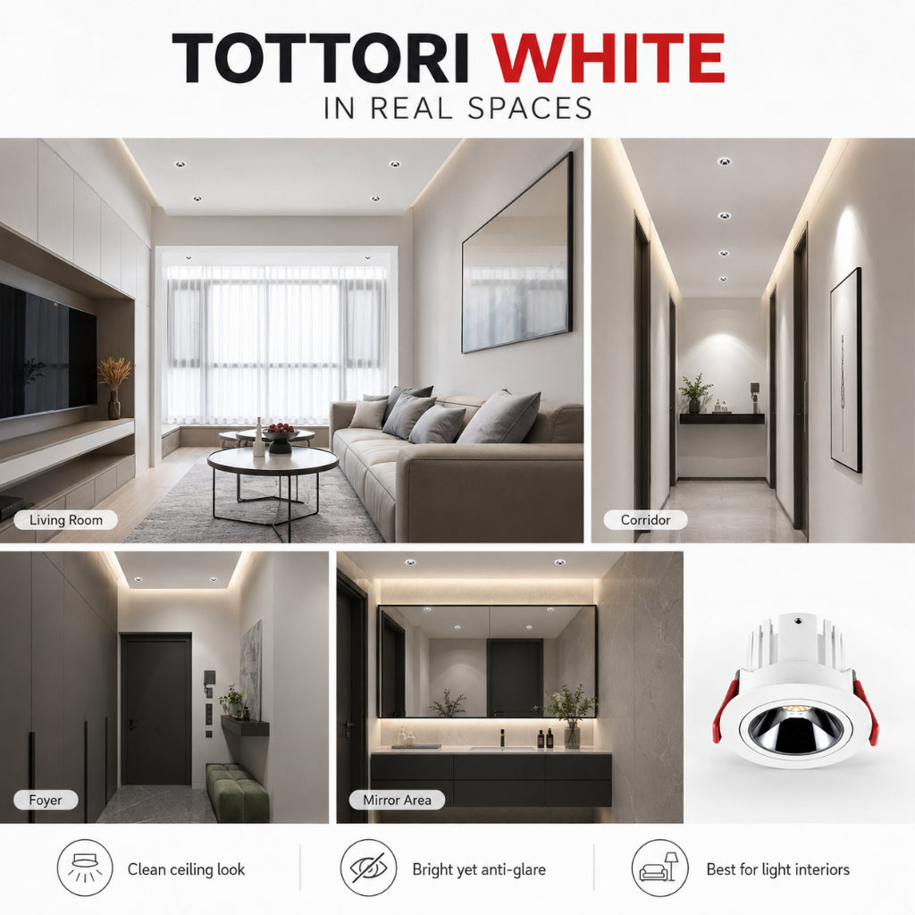 TOTTORI COB Recessed Spotlight | Round & Square — product detail