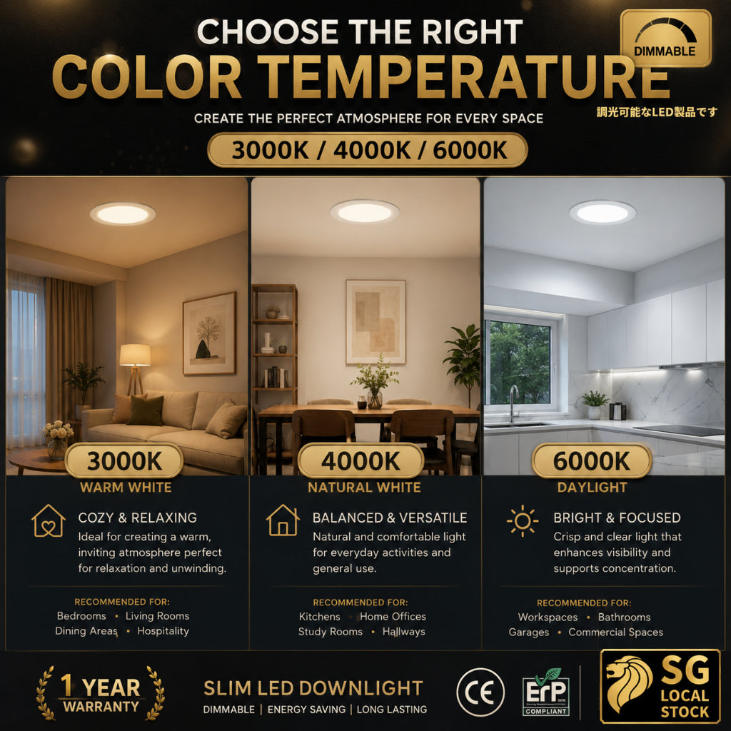 KOYAMA Dimmable Slim LED Panel | Round & Square — product detail