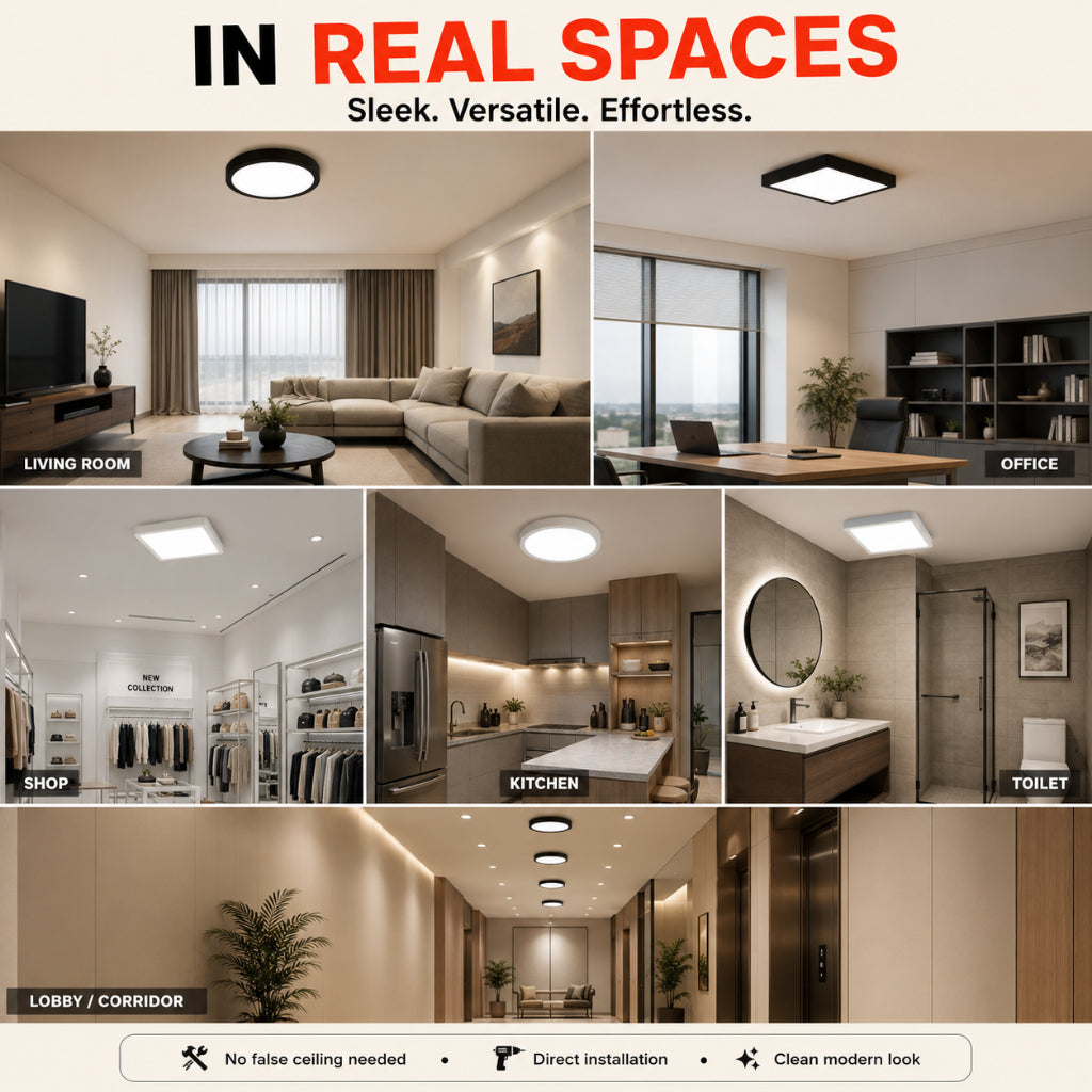 KOYAMA TRIAC Dimmable Surface Downlight | Round & Square — product detail