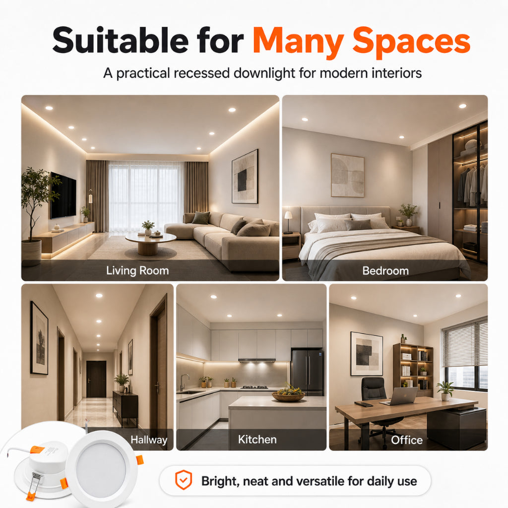 KOYAMA Tri-Colour Round Downlight | Integrated Driver — product detail