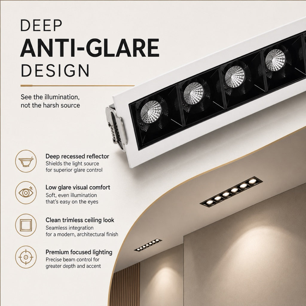 KOCHI Recessed LEGO Downlight | 5 & 10 Head — product detail