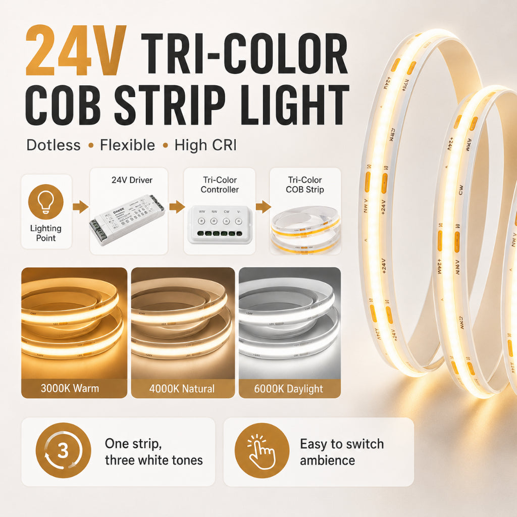 KOYAMA 24V COB LED Strip Light — product detail