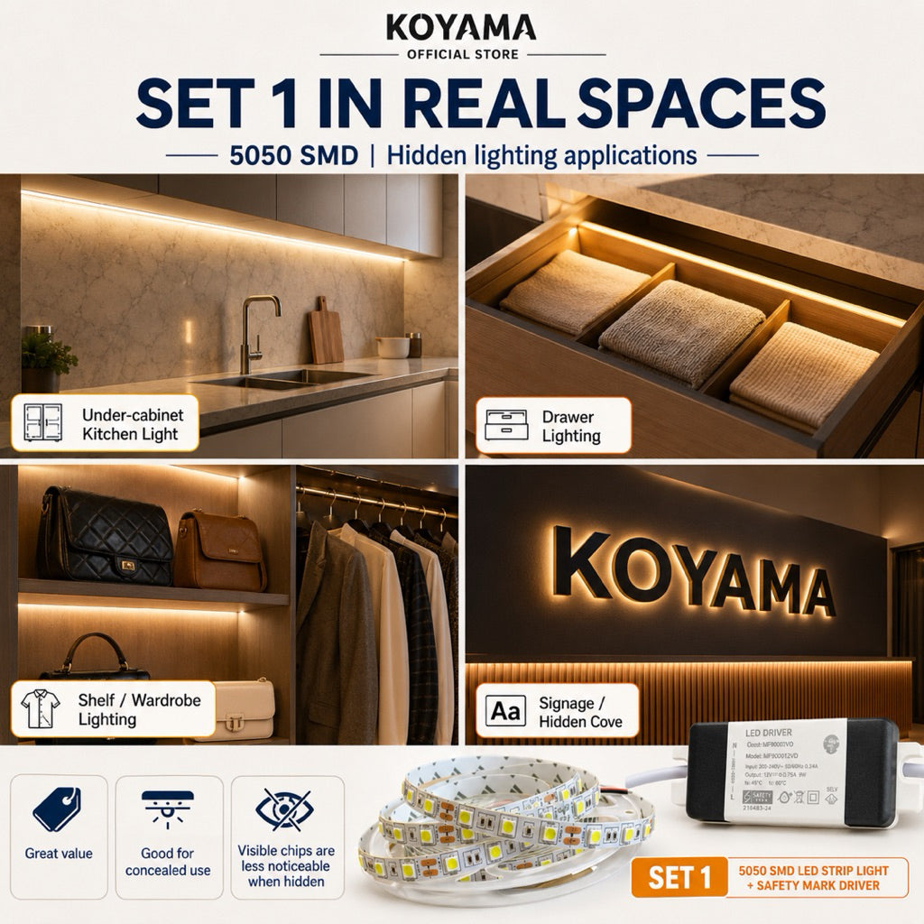 KOYAMA LED Strip Light & Driver Set — product detail
