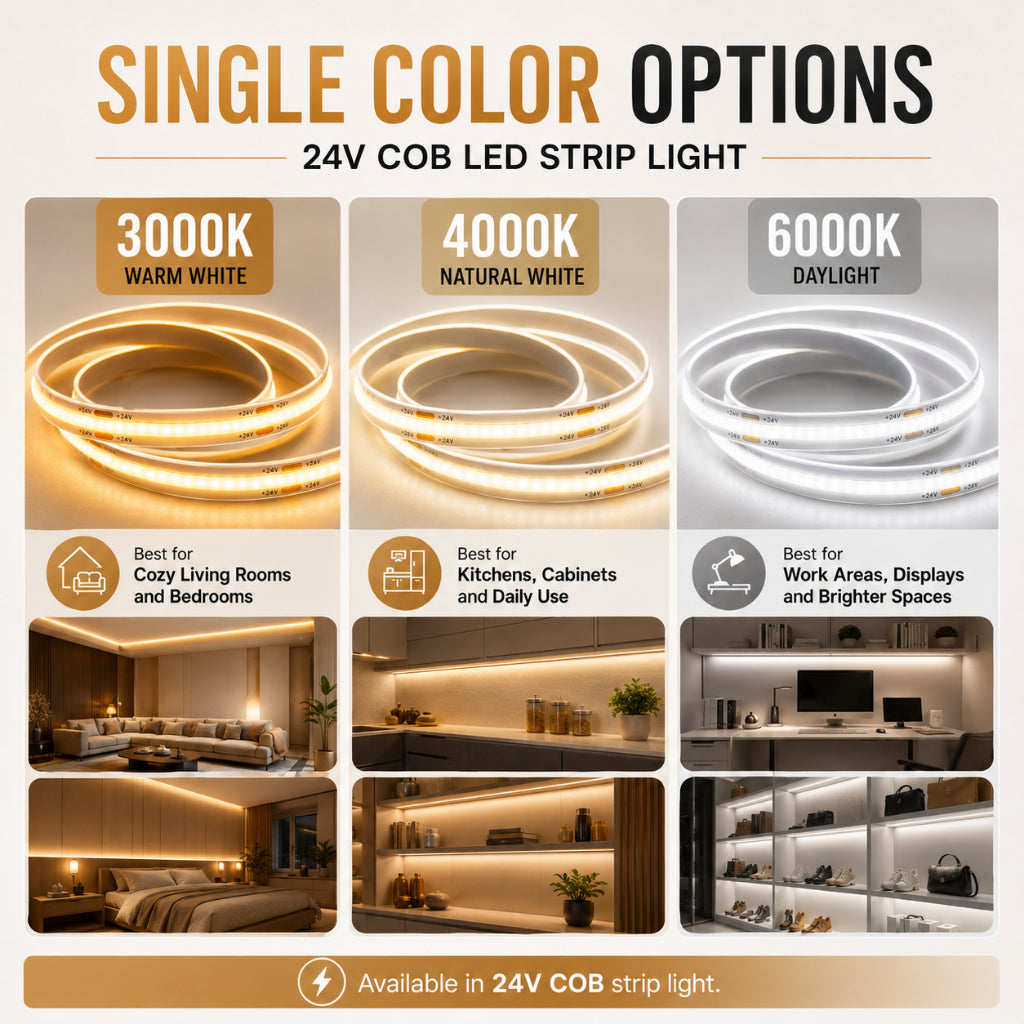 KOYAMA 24V COB LED Strip Light — product detail