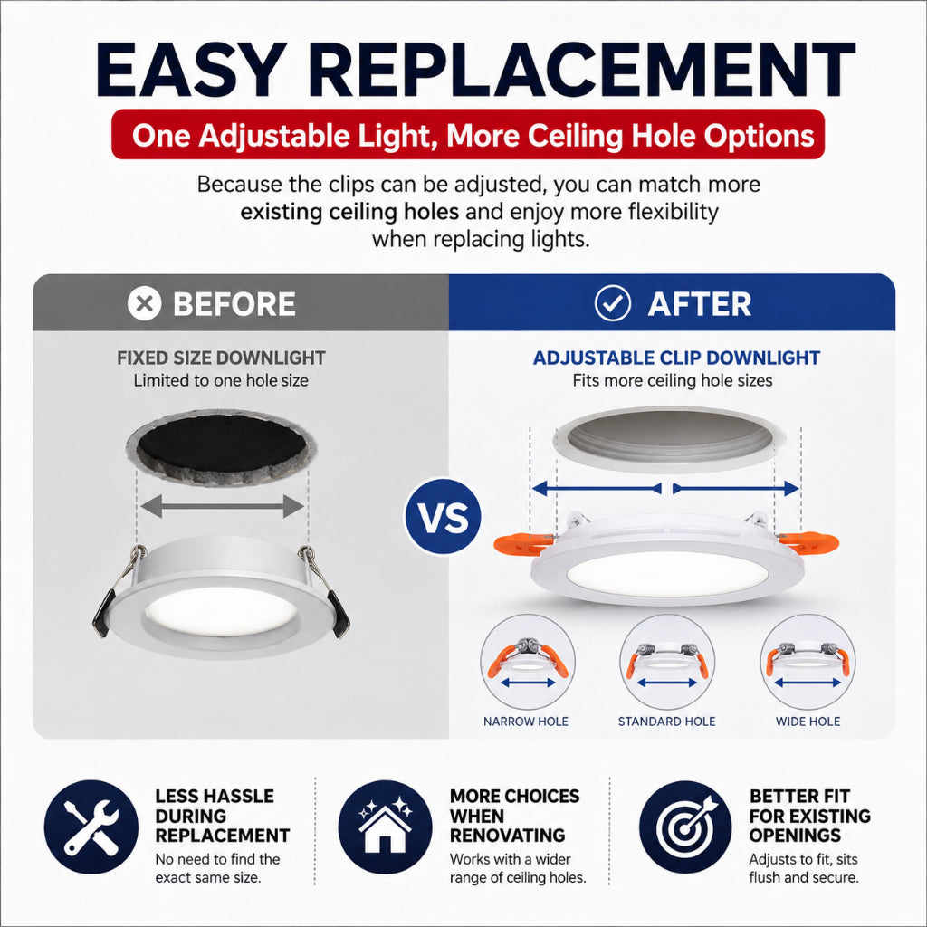 KE LICHT Adjustable Cut-Out LED Downlight | 9W / 15W / 20W — product detail