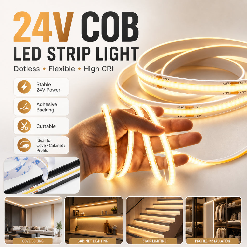 KOYAMA 24V COB LED Strip Light — product detail