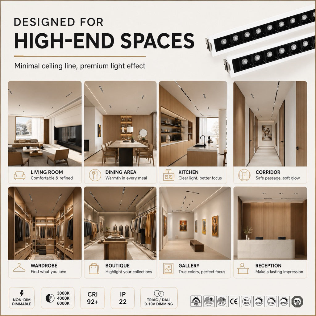 KOCHI Recessed LEGO Downlight | 5 & 10 Head — product detail