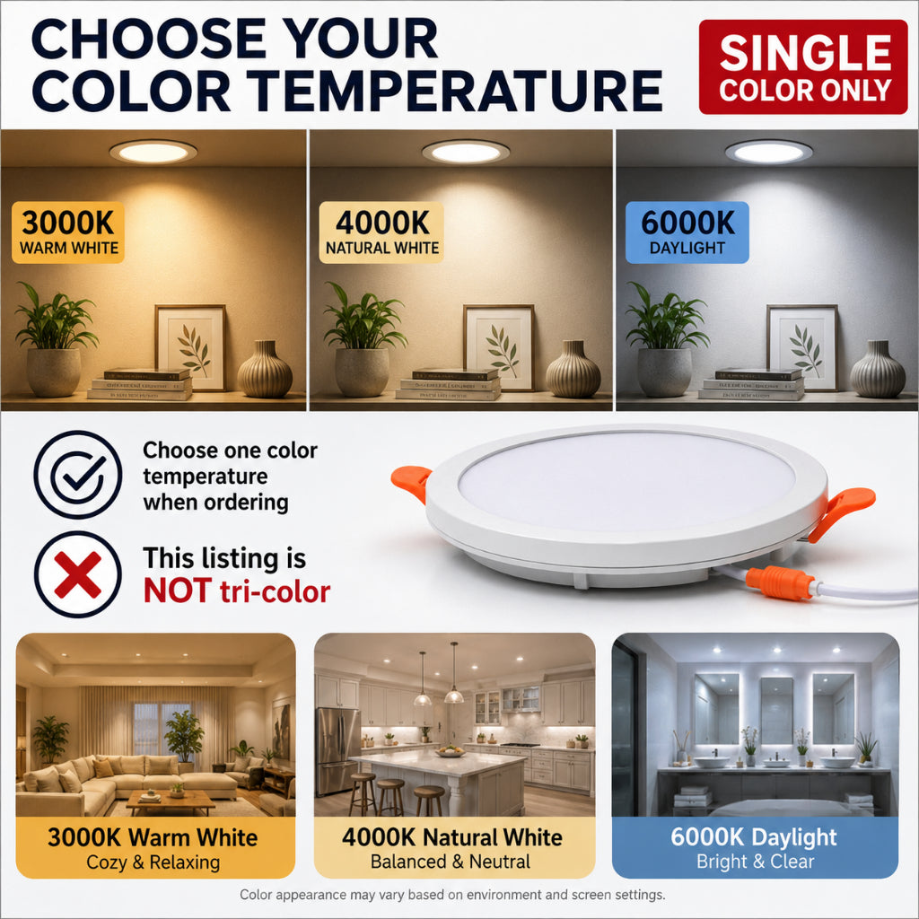 KE LICHT Adjustable Cut-Out LED Downlight | 9W / 15W / 20W — product detail