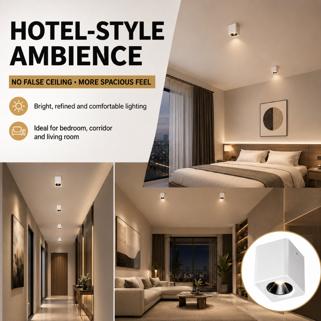 KANTO 10W Surface Downlight | Square Anti-Glare — product detail
