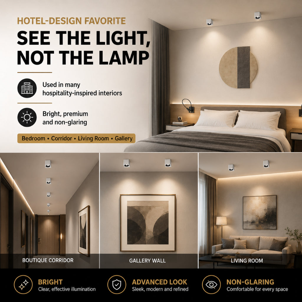 KANTO 10W Surface Downlight | Square Anti-Glare — product detail