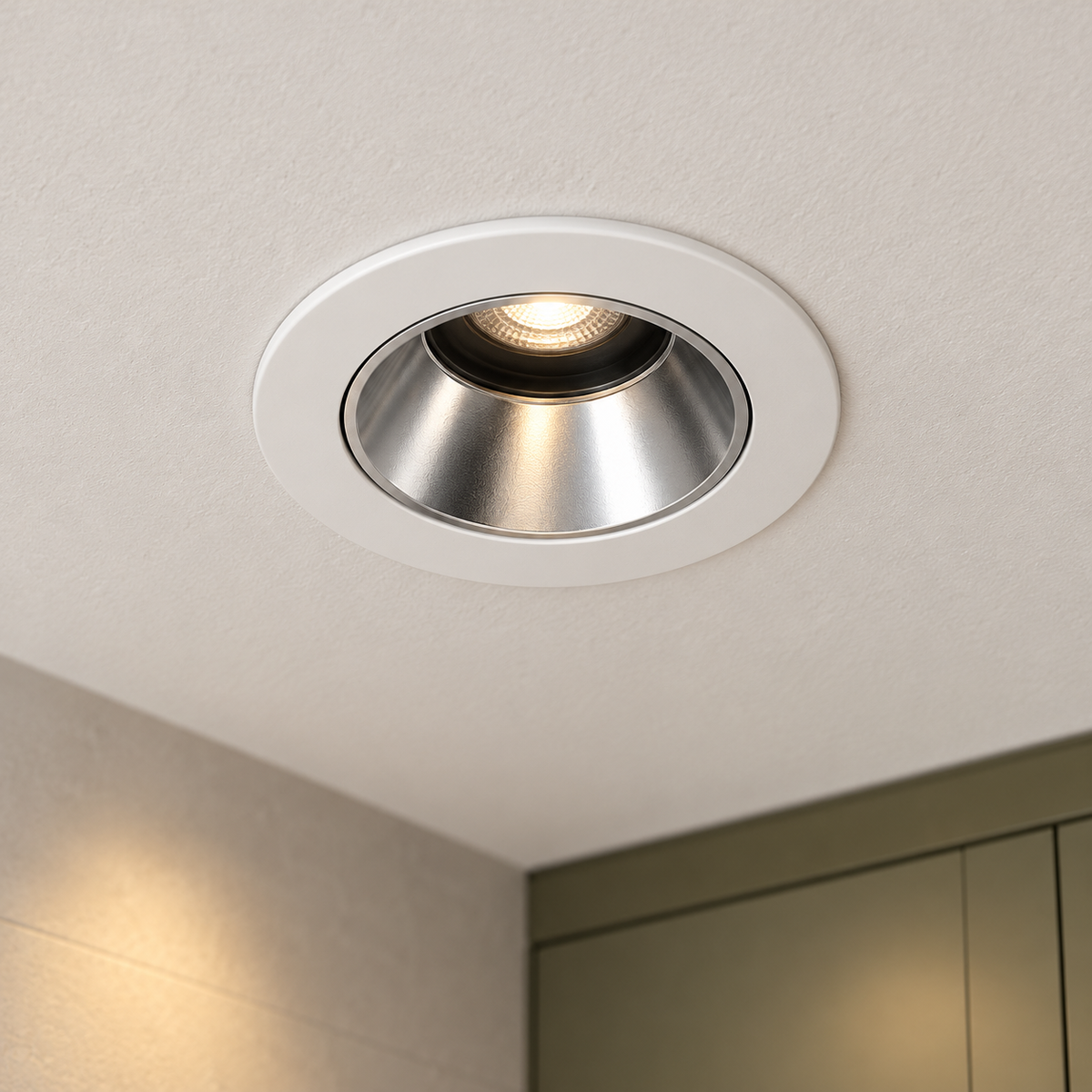 KOYAMA SHIMOKITA recessed LED light - installed front-face close-up