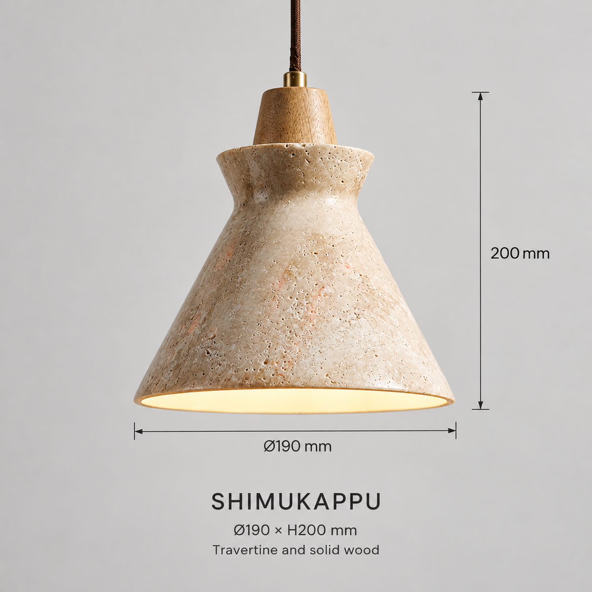 KOYAMA SHIMUKAPPU dimensions and material
