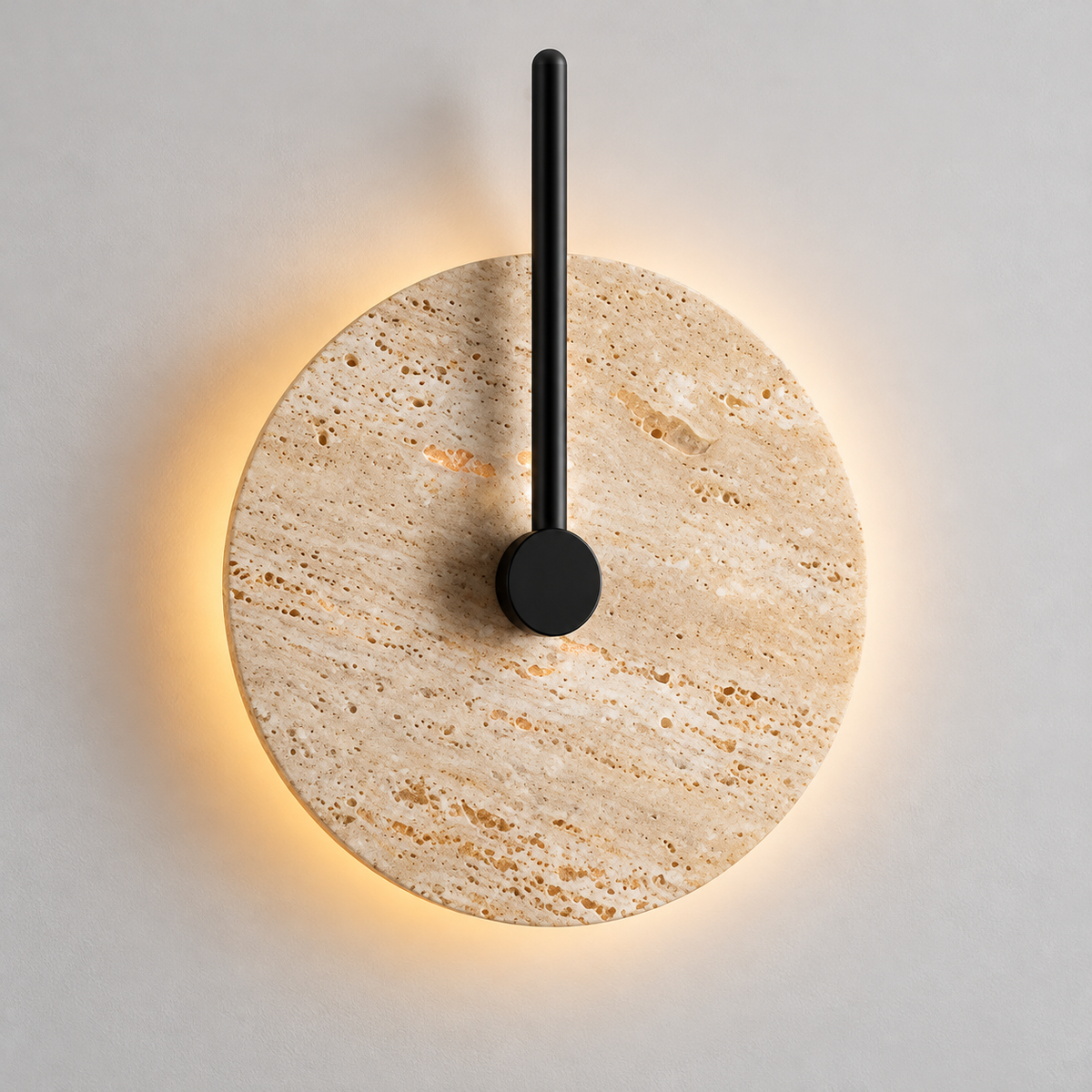 KOYAMA SHINSHINOTSU travertine wall light — hero