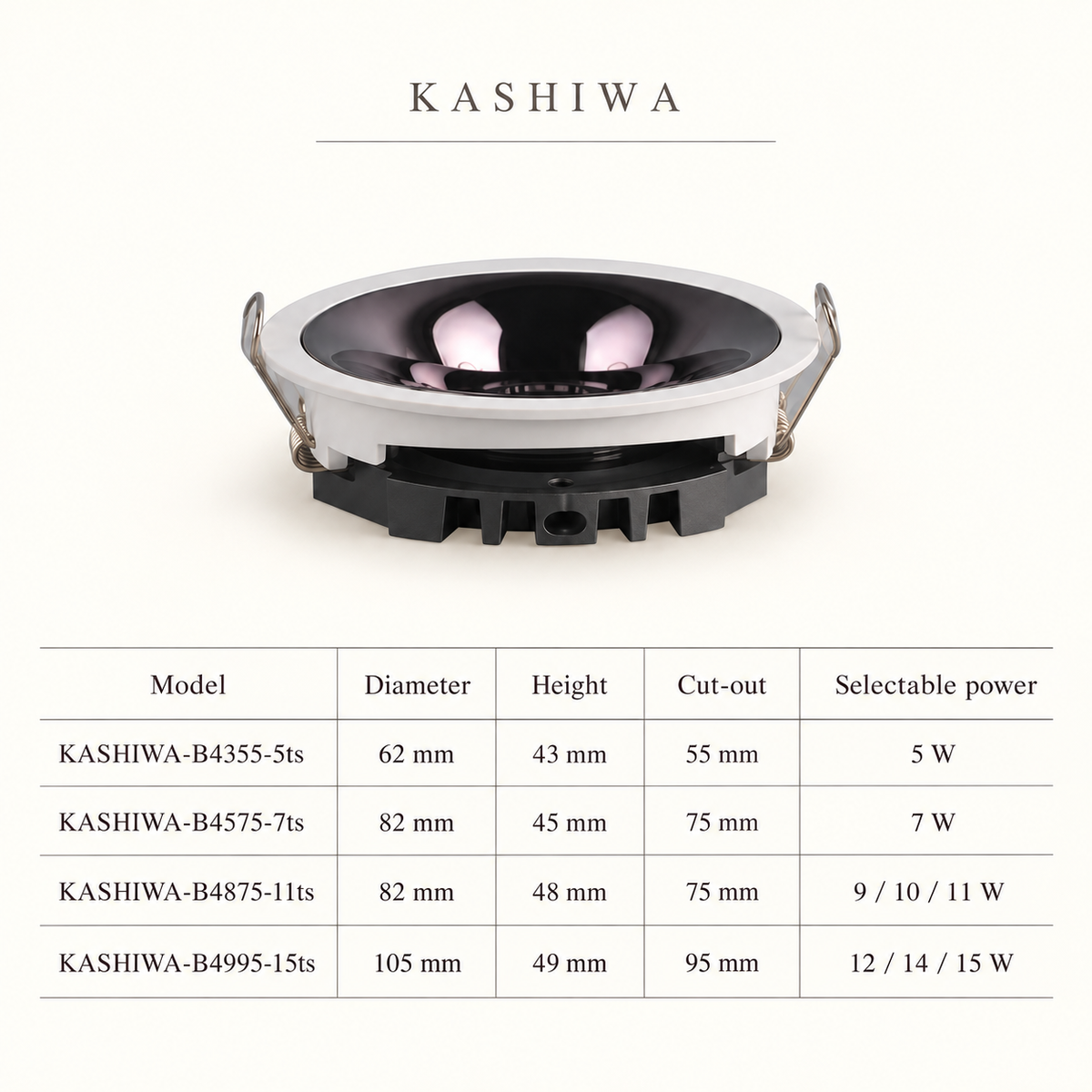KASHIWA Slim Recessed Downlight