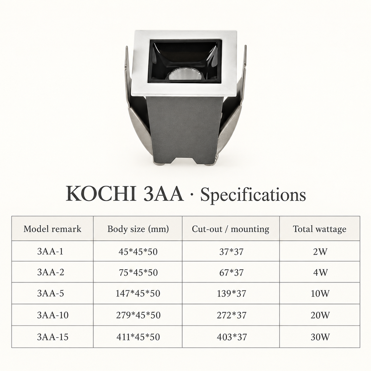 KOCHI 3AA Linear Lighting