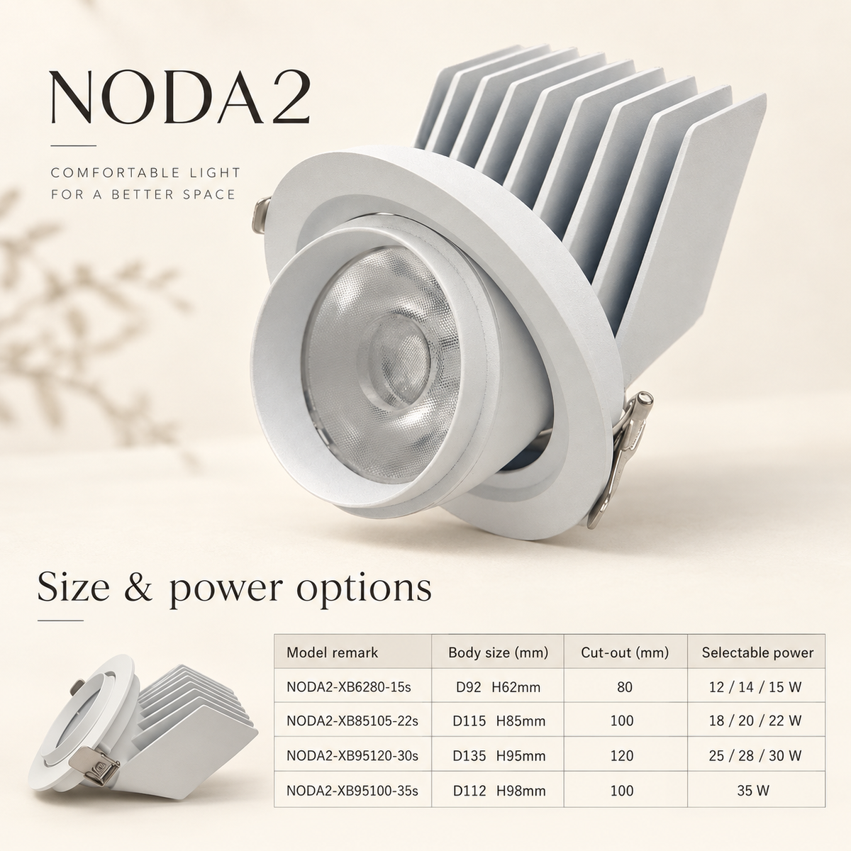 NODA2 Recessed Spotlight
