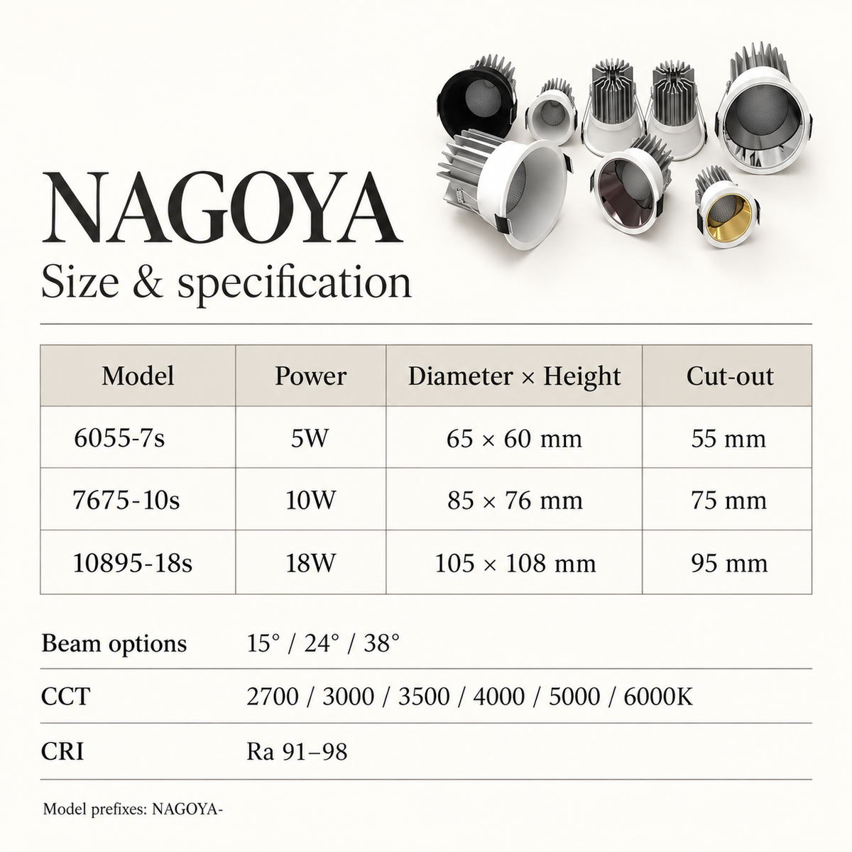 NAGOYA Recessed Downlight