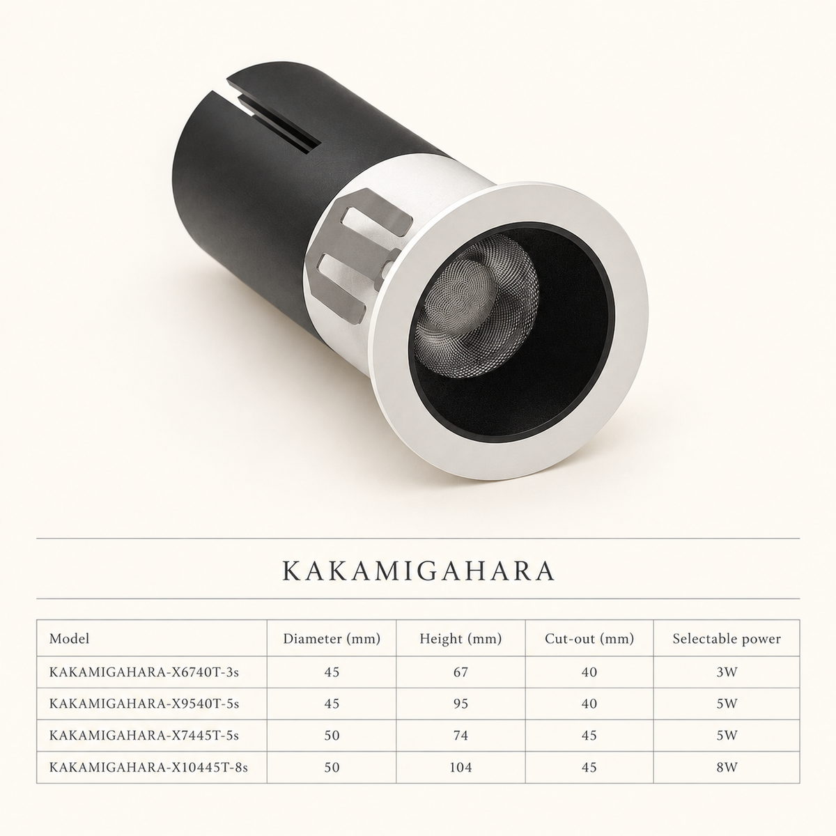 KAKAMIGAHARA Adjustable Recessed Spotlight