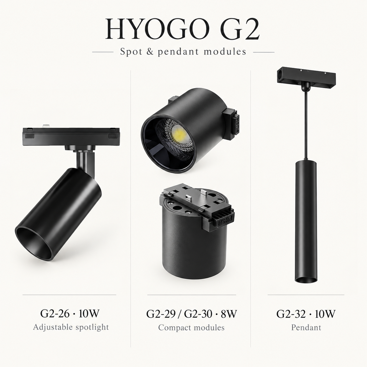 HYOGO G2 Magnetic track light Super slim