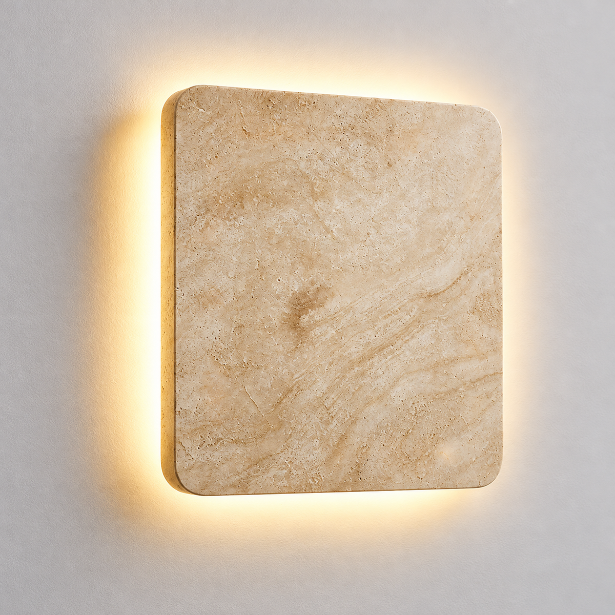 KOYAMA SUNAGAWA travertine wall light — hero