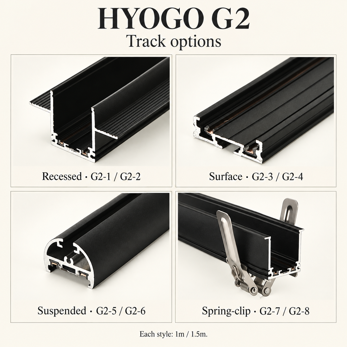 HYOGO G2 Magnetic track light Super slim