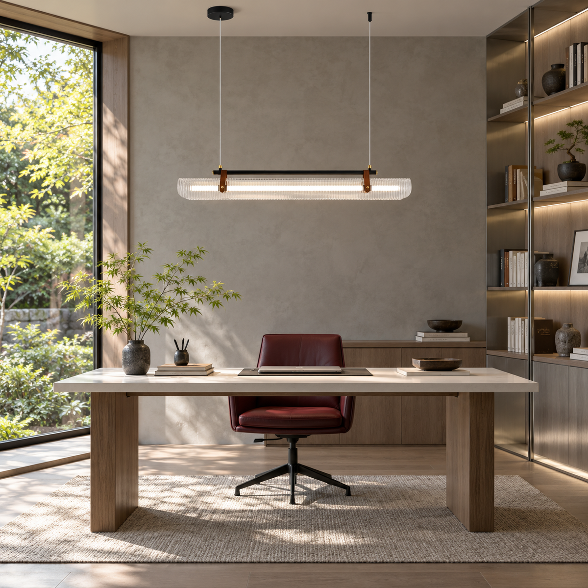 KOYAMA TSUKIGATA linear pendant light - scene-study